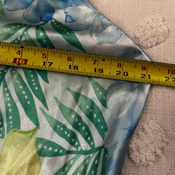 Vintage Oscar De La Renta Pink Label Silky Slip Dress Night Gown Floral Size S-M - Picture 4 of 6